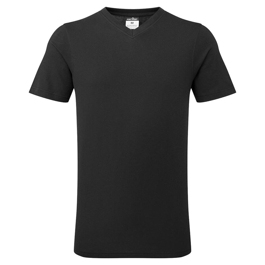 Camiseta Portwest de algodón con cuello en V