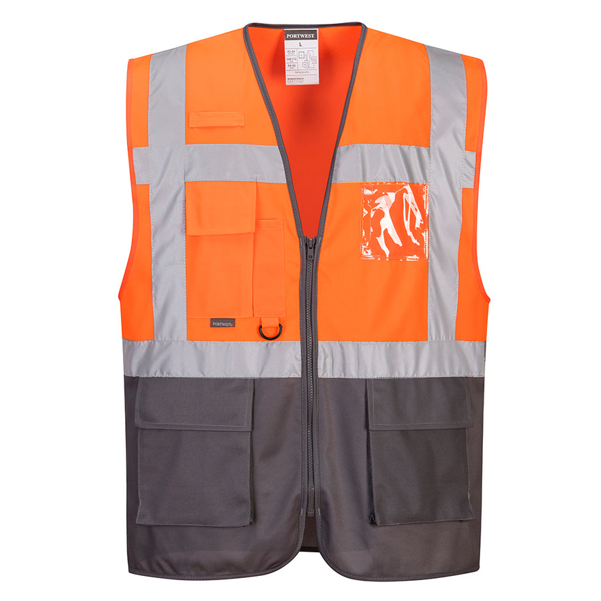 Chaleco Portwest de alta visibilidad Warsaw Contrast Executive