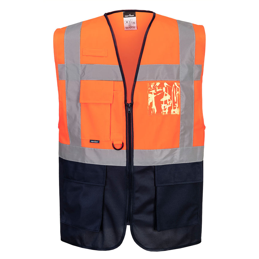 Chaleco Portwest de alta visibilidad Warsaw Contrast Executive