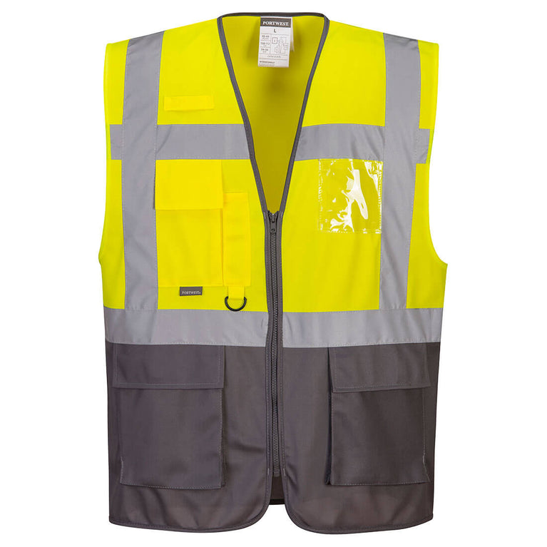 Chaleco Portwest de alta visibilidad Warsaw Contrast Executive