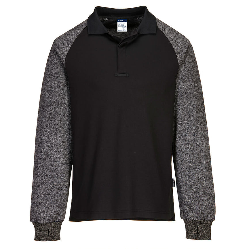 Polo con mangas resistentes a cortes