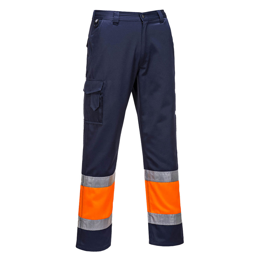 Pantalón Portwest bicolor de alta visibilidad clase 1 Contrast Service