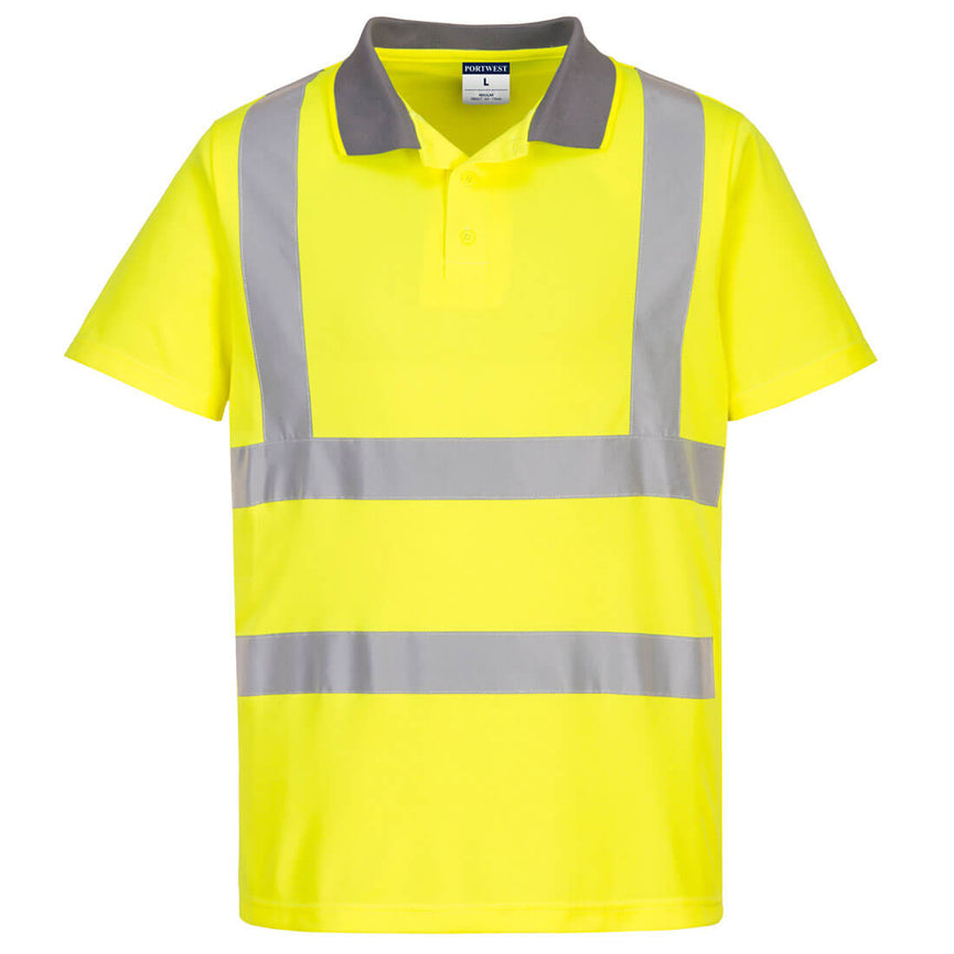 Polo Eco de alta visibilidad M/C (Pack de 6)