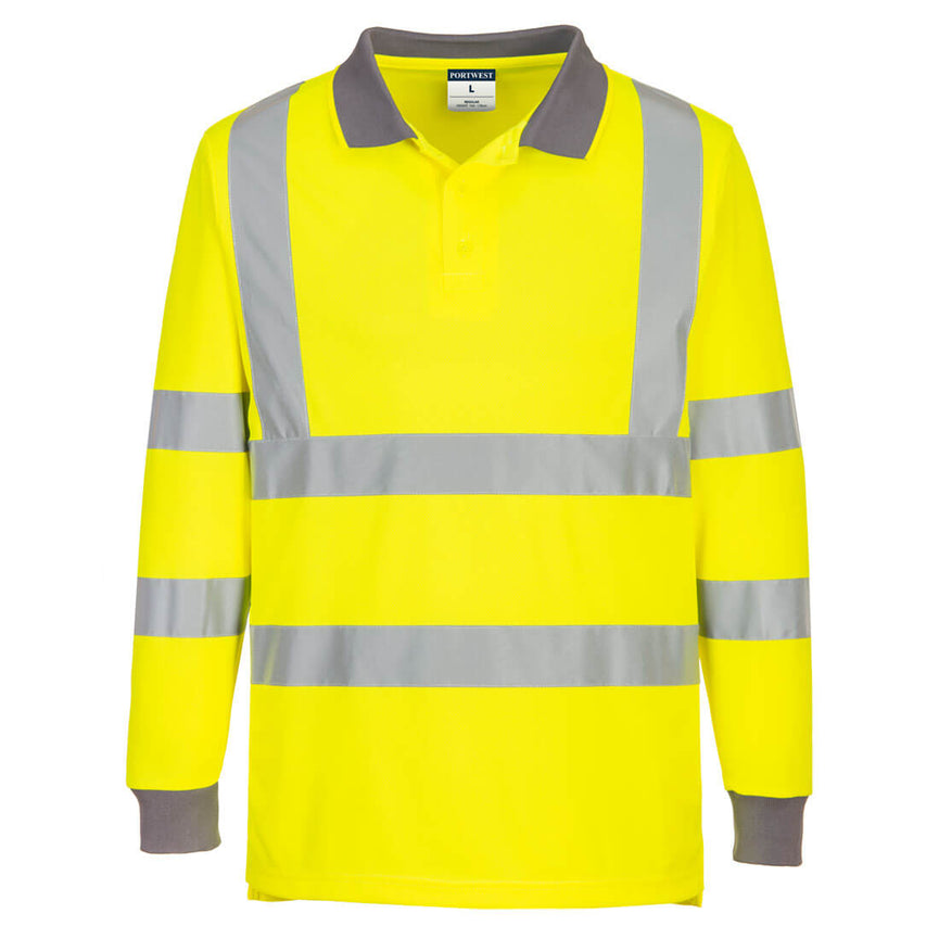 Polo M/L de alta visibilidad Eco (Pack 6)