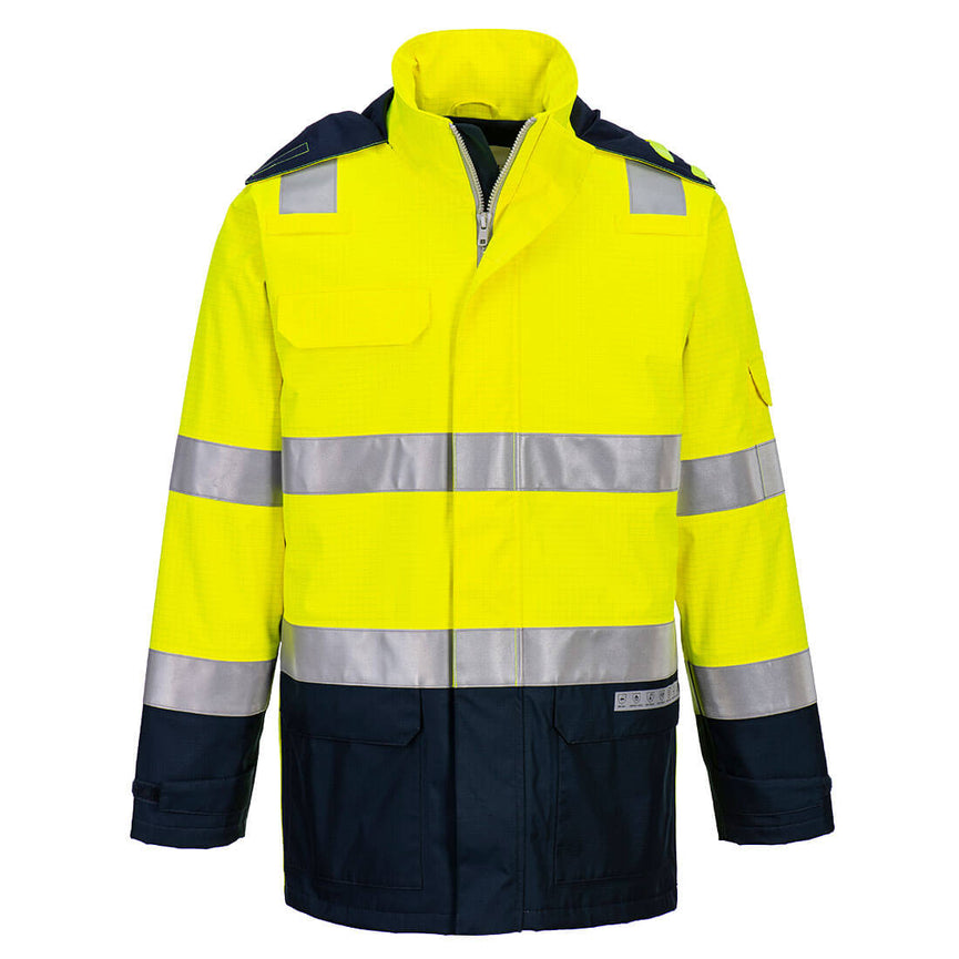 Chaqueta Portwest ligera Bizflame Rain+ Hi-Vis Light Arc