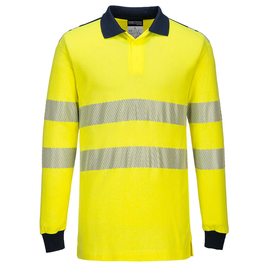 Polo de alta visibilidad resistente a la llama