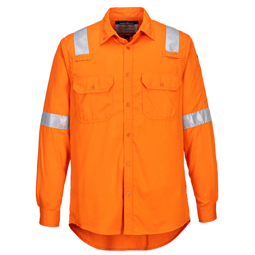 Camisa Portwest ligera resistente a la llama y antiestática