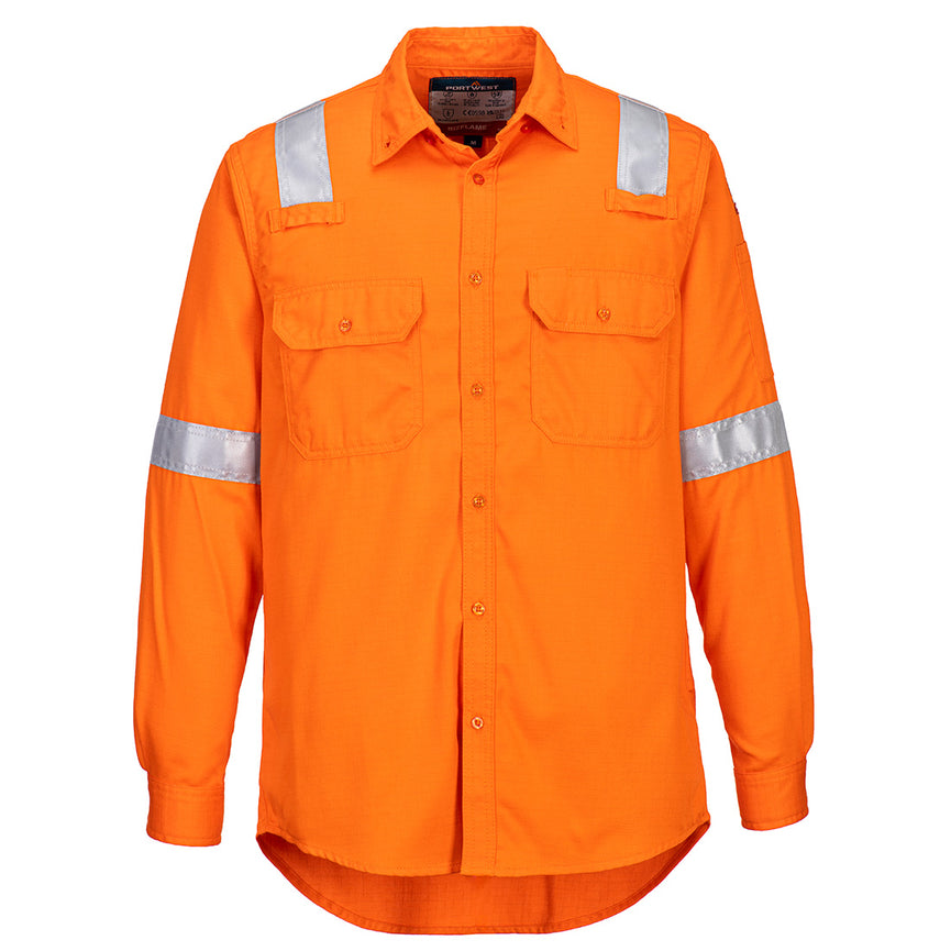 Camisa Portwest ligera resistente a la llama y antiestática