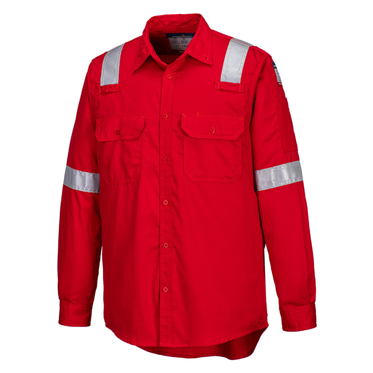 Camisa Portwest ligera resistente a la llama y antiestática