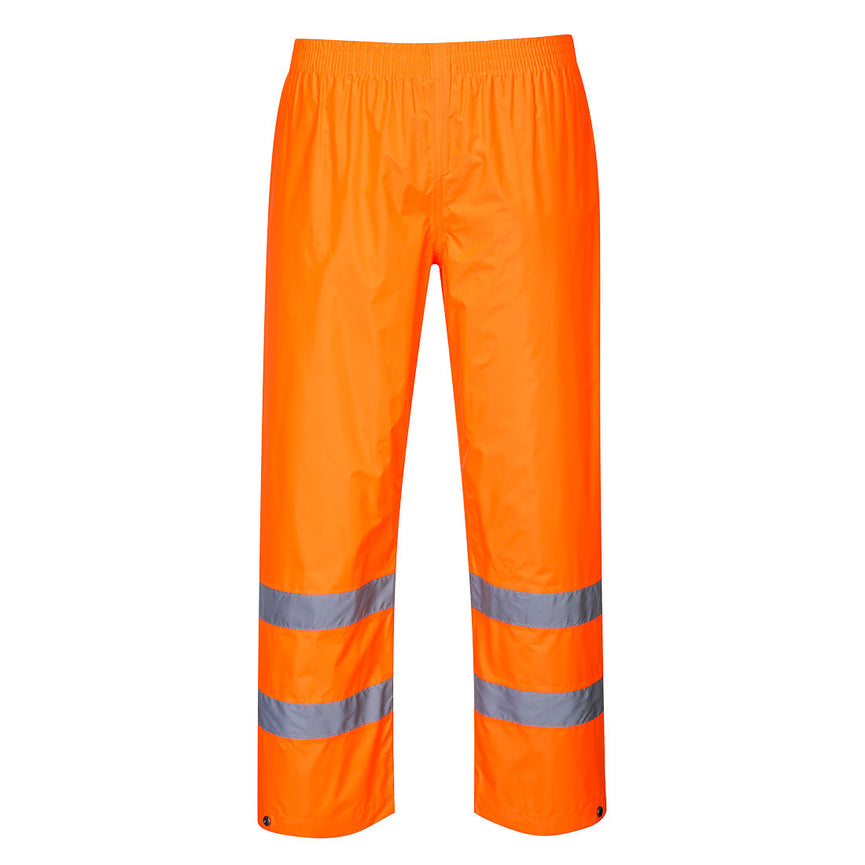 Pantalones Portwest de alta visibilidad para lluvia