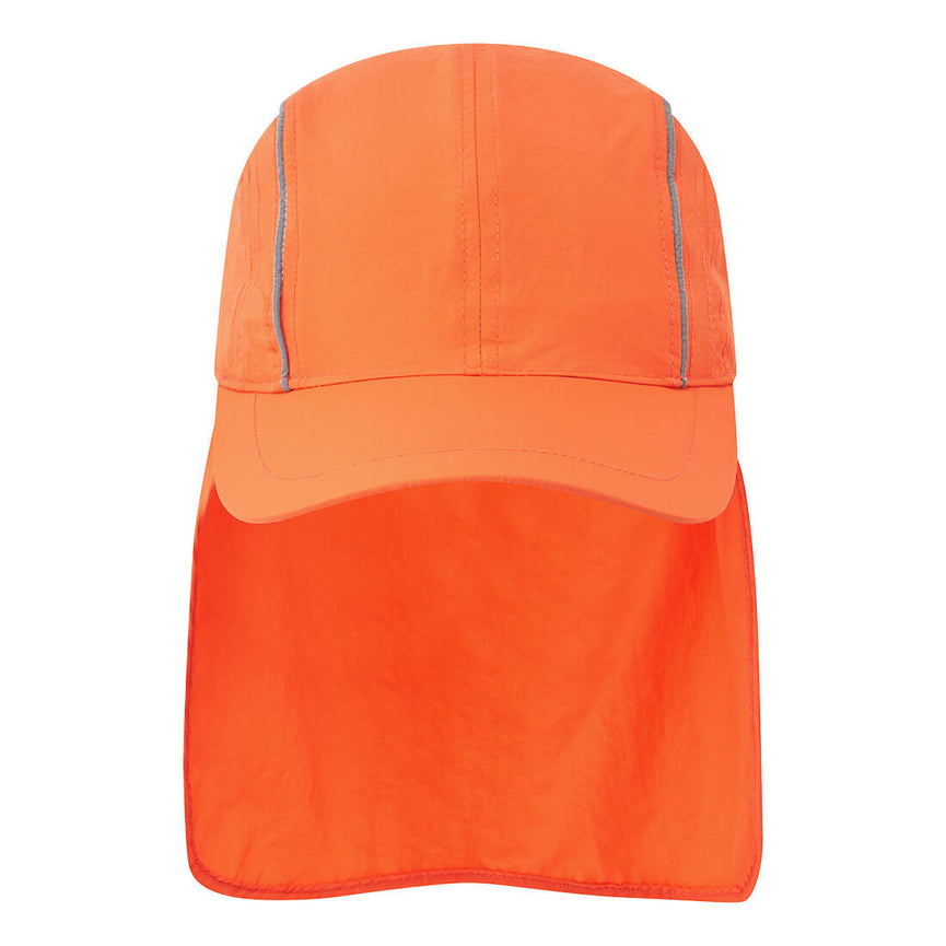 Gorra Portwest transpirable con faldón para el sol