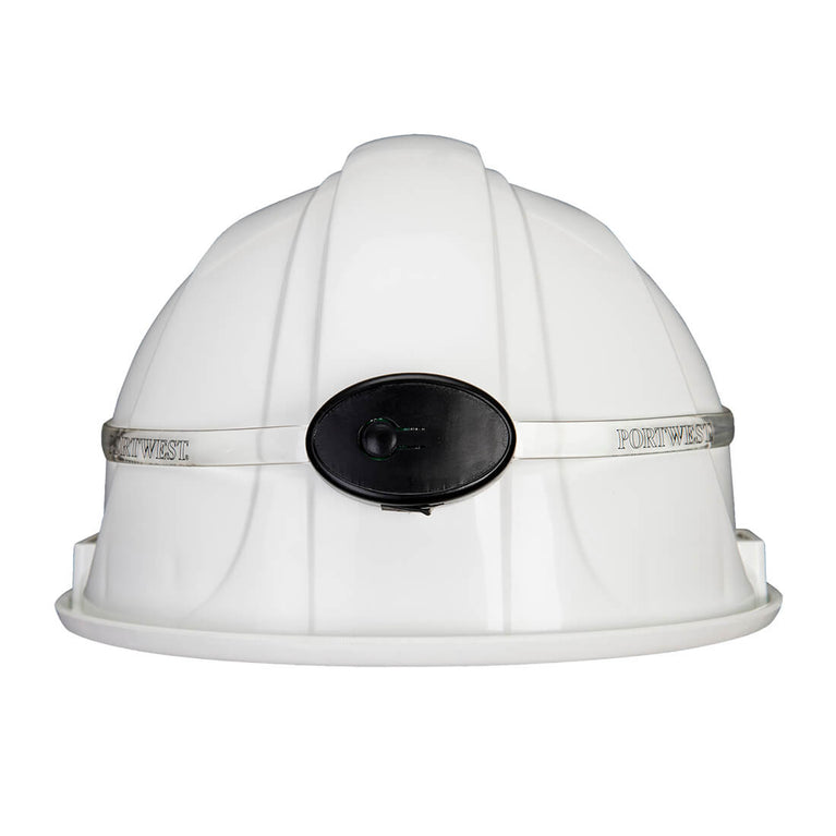 Banda con luz para casco iluminando 360°