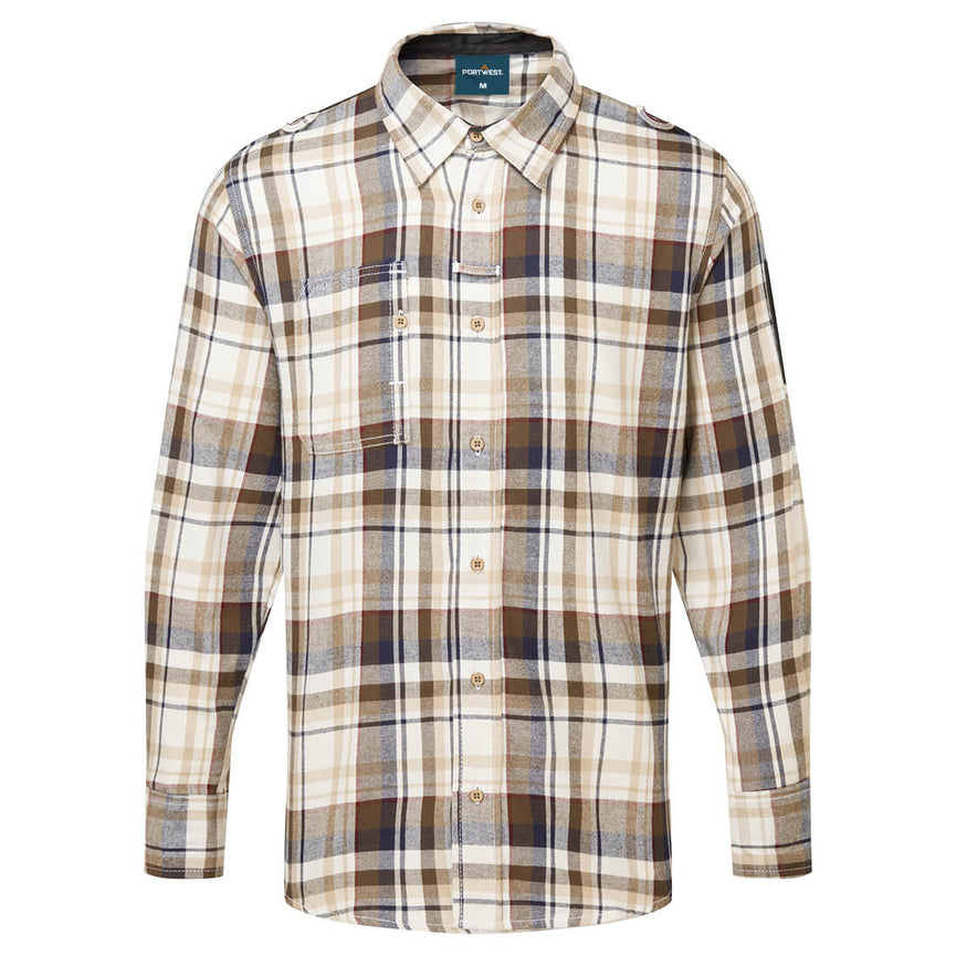 Camisa Portwest de trabajo KX3 de cuadros