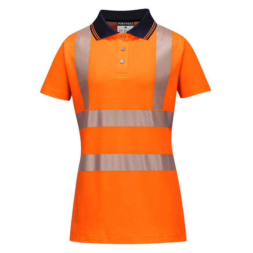 Polo de alta visibilidad Cotton Confort Pro para mujer