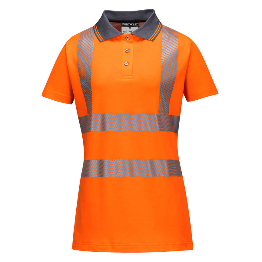 Polo de alta visibilidad Cotton Confort Pro para mujer