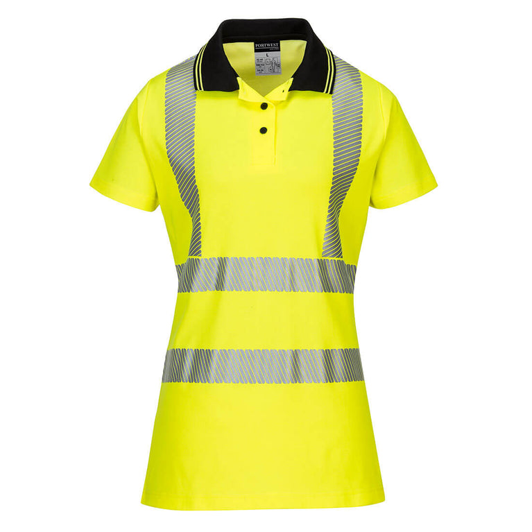 Polo de alta visibilidad Cotton Confort Pro para mujer