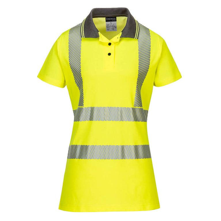Polo de alta visibilidad Cotton Confort Pro para mujer