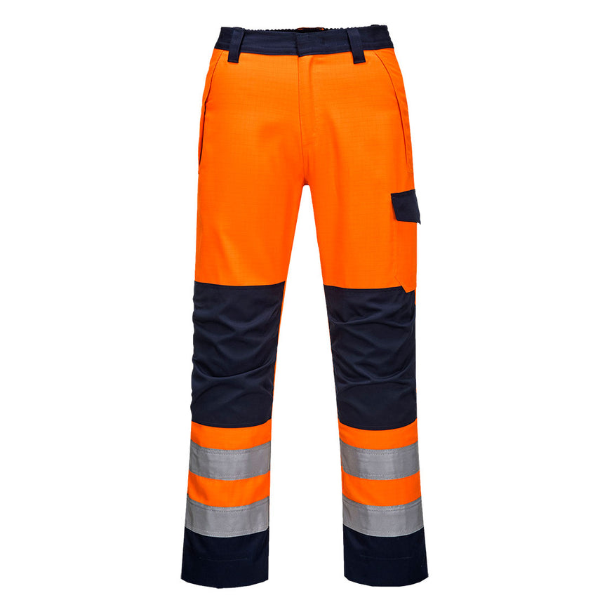 Pantalón Portwest Modaflame RIS naranja/marino