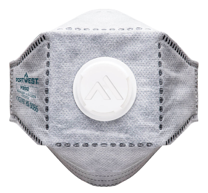 Mascarilla plegable con carbono y válvula EAGLE FFP3 (Pack10)