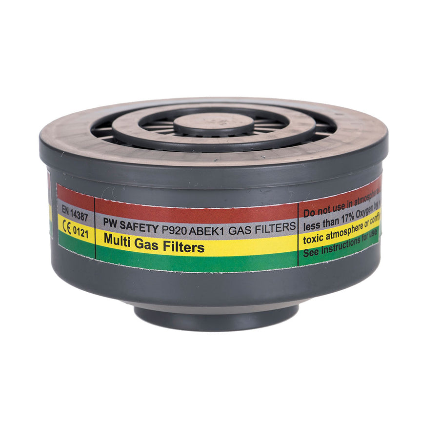 Filtro de gases ABEK1 con conexión de rosca especial (pack 4)