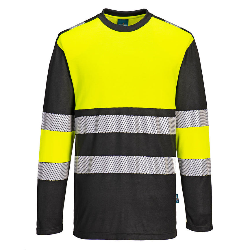 Camiseta Portwest de manga larga PW3 de alta visibilidad