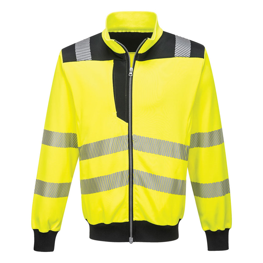 Sudadera Portwest de alta visibilidad con cremallera PW3