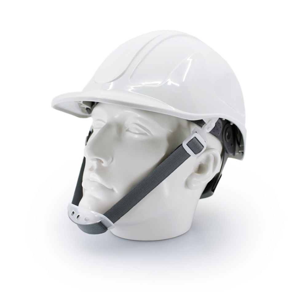 Casco VOLTOR Carraca ABS Blanco – Protección de Alta Resistencia para Trabajos Exigentes-Protexton