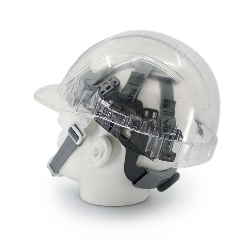 Casco VOLTOR Carraca ABS Blanco – Protección de Alta Resistencia para Trabajos Exigentes-Protexton