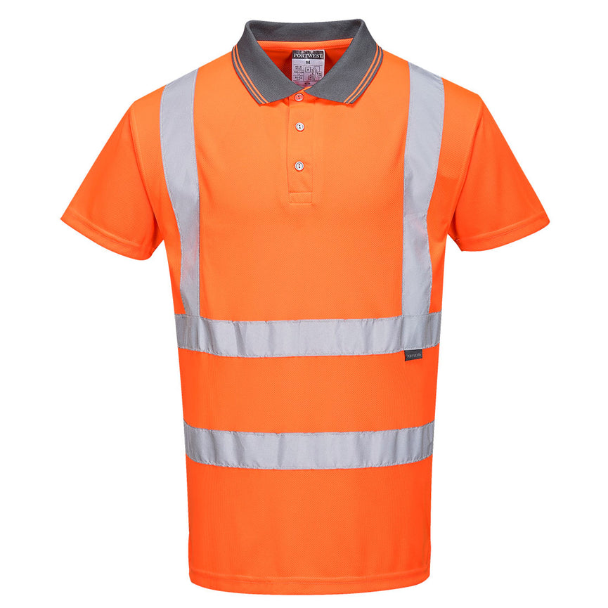 Polo de manga corta de alta visibilidad RIS