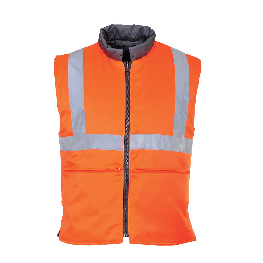 Chaleco Portwest de calor de alta visibilidad reversible