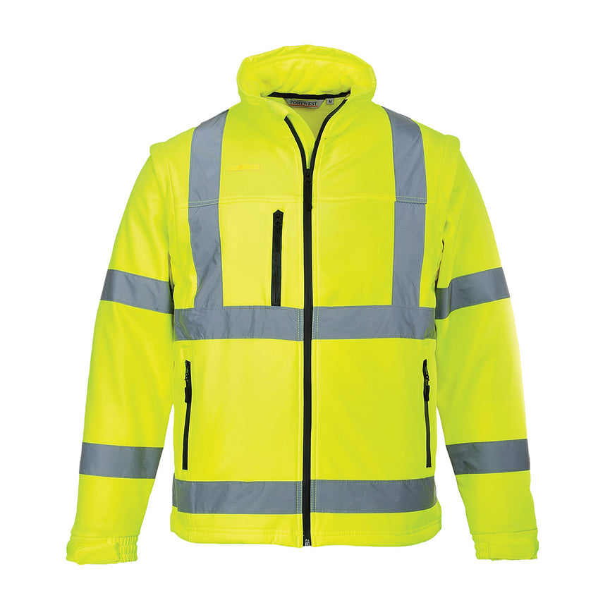 Softshell Portwest 2 en 1 de alta visibilidad (3 capas)