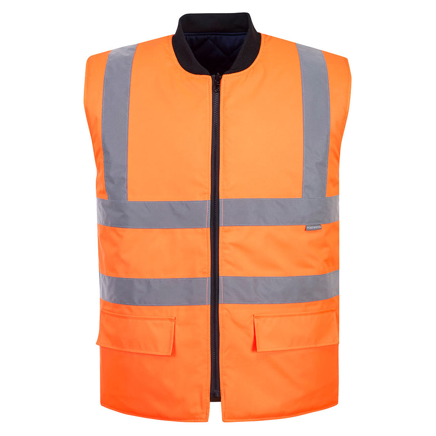 Chaleco Portwest de calor de alta visibilidad reversible