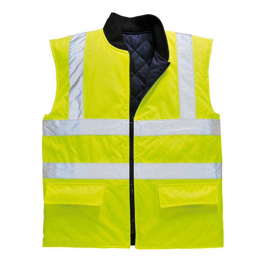 Chaleco Portwest de calor de alta visibilidad reversible