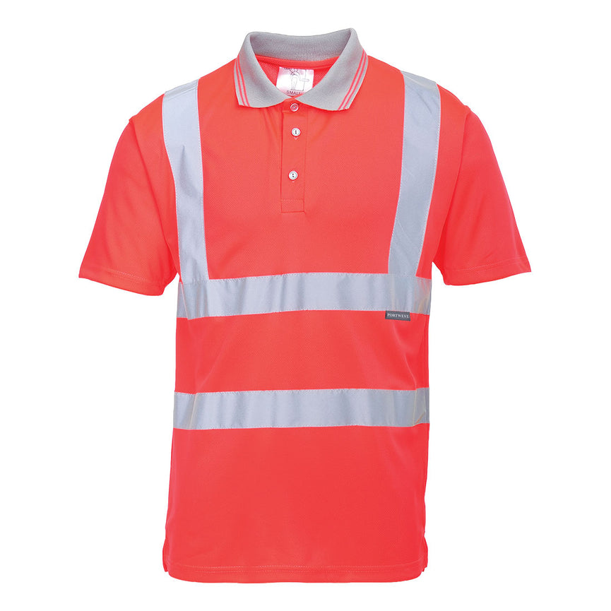 Polo de manga corta de alta visibilidad