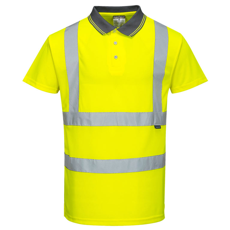 Polo de manga corta de alta visibilidad