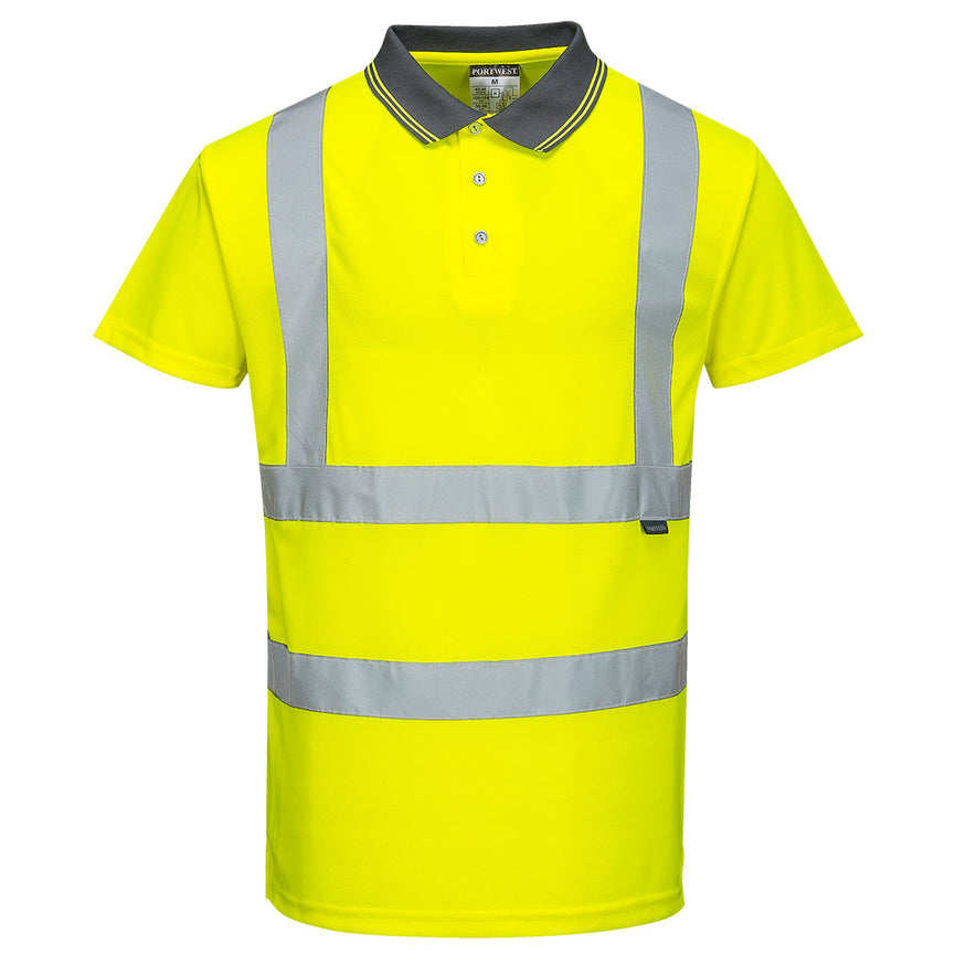Polo de manga corta de alta visibilidad