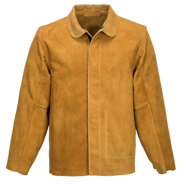 Chaqueta Portwest de cuero para soldadores