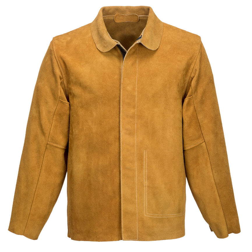 Chaqueta Portwest de cuero para soldadores