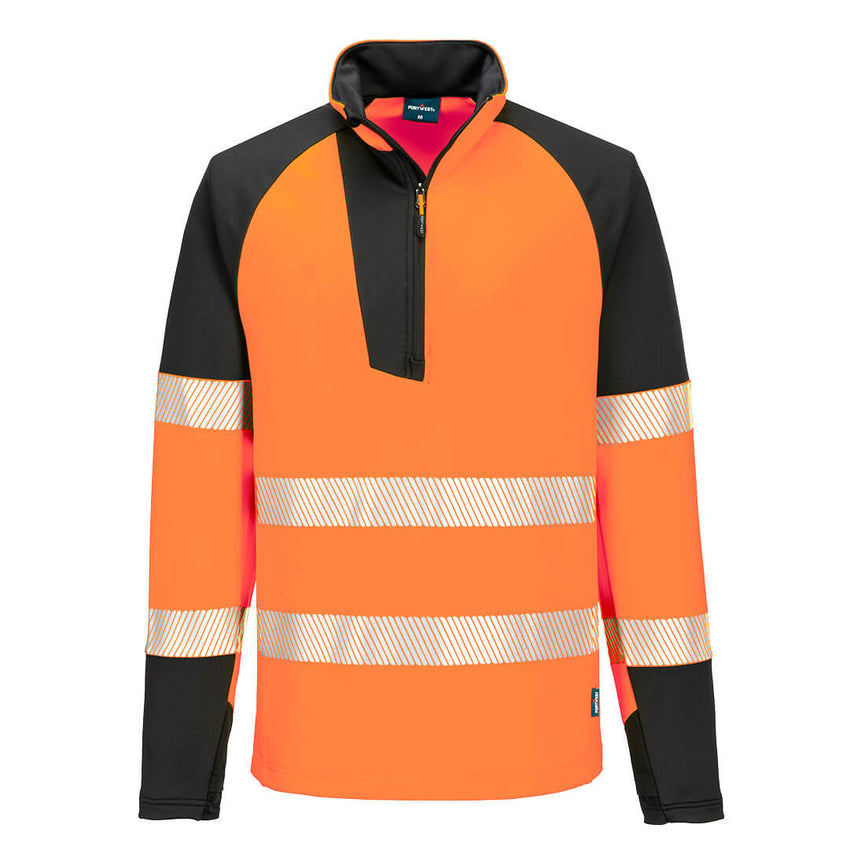 Sudadera Portwest PW3 Hi-Vis 1/4 Zip