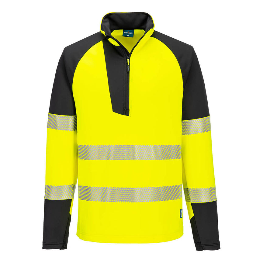 Sudadera Portwest PW3 Hi-Vis 1/4 Zip
