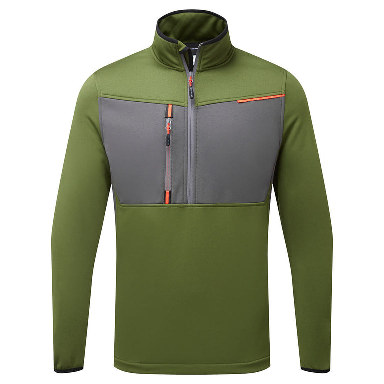 Forro polar técnico WX3 Half Zip Tech con media cremallera Portwest