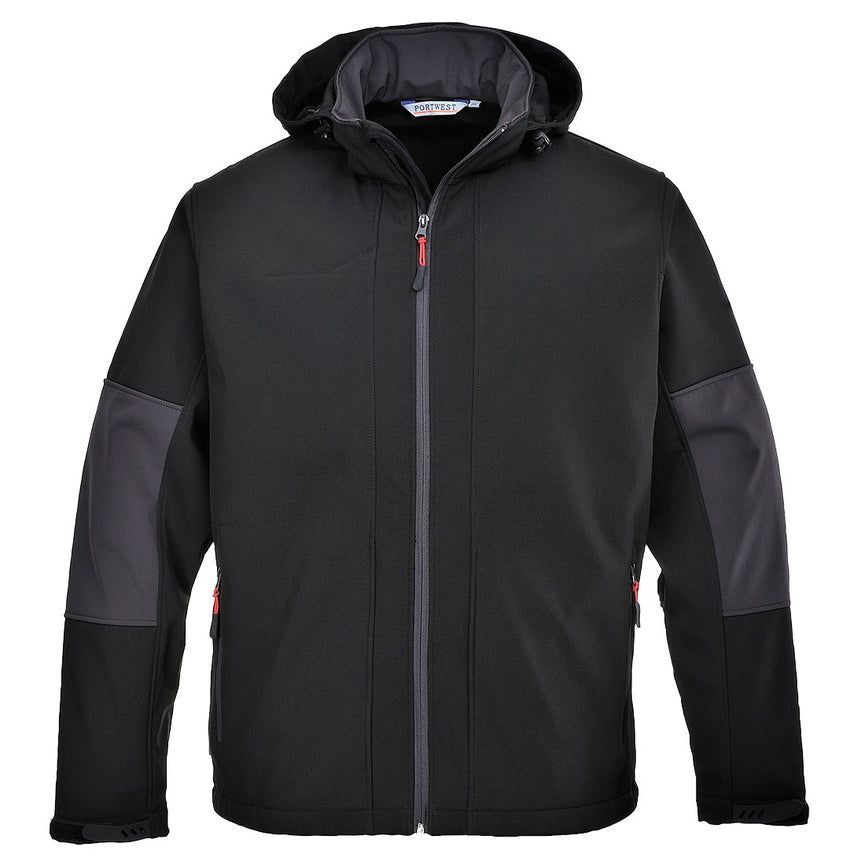 Softshell Portwest con capucha (3 capas)