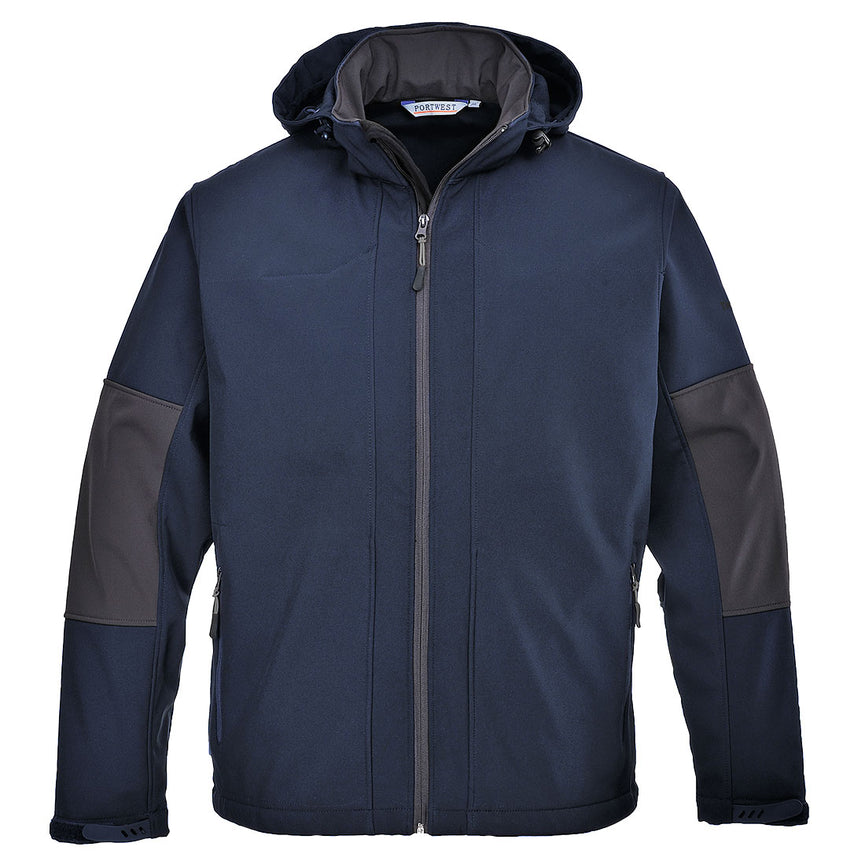 Softshell Portwest con capucha (3 capas)