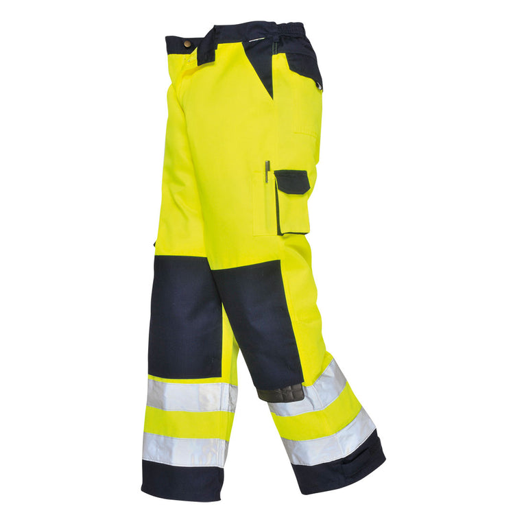 Pantalones Portwest bicolor de alta visibilidad Lyon