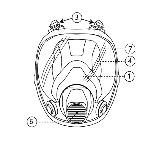 MÁSCARA 4700, RECAMBIO VISOR DE POLICARBONATO-Protexton